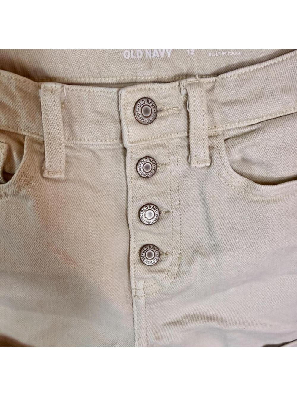 Abercrombie & Fitch Kid's Tan and Cream Shorts - Picture 4 of 6